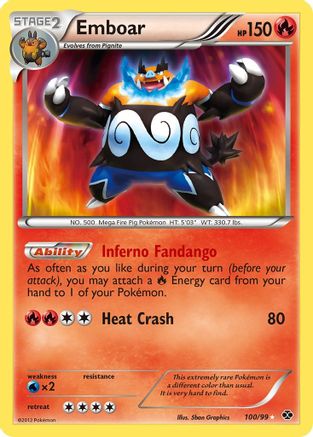 Emboar (100) Holofoil - Next Destinies