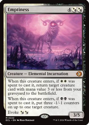 Emptiness (Promo Pack) (222) Foil - Lorwyn Eclipsed