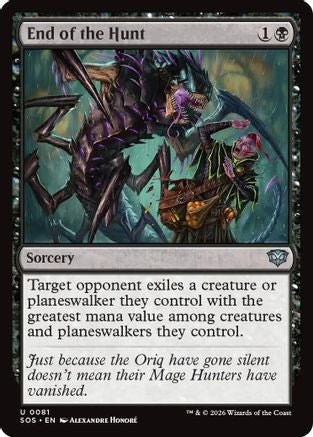 End of the Hunt (081) Foil - Secrets of Strixhaven