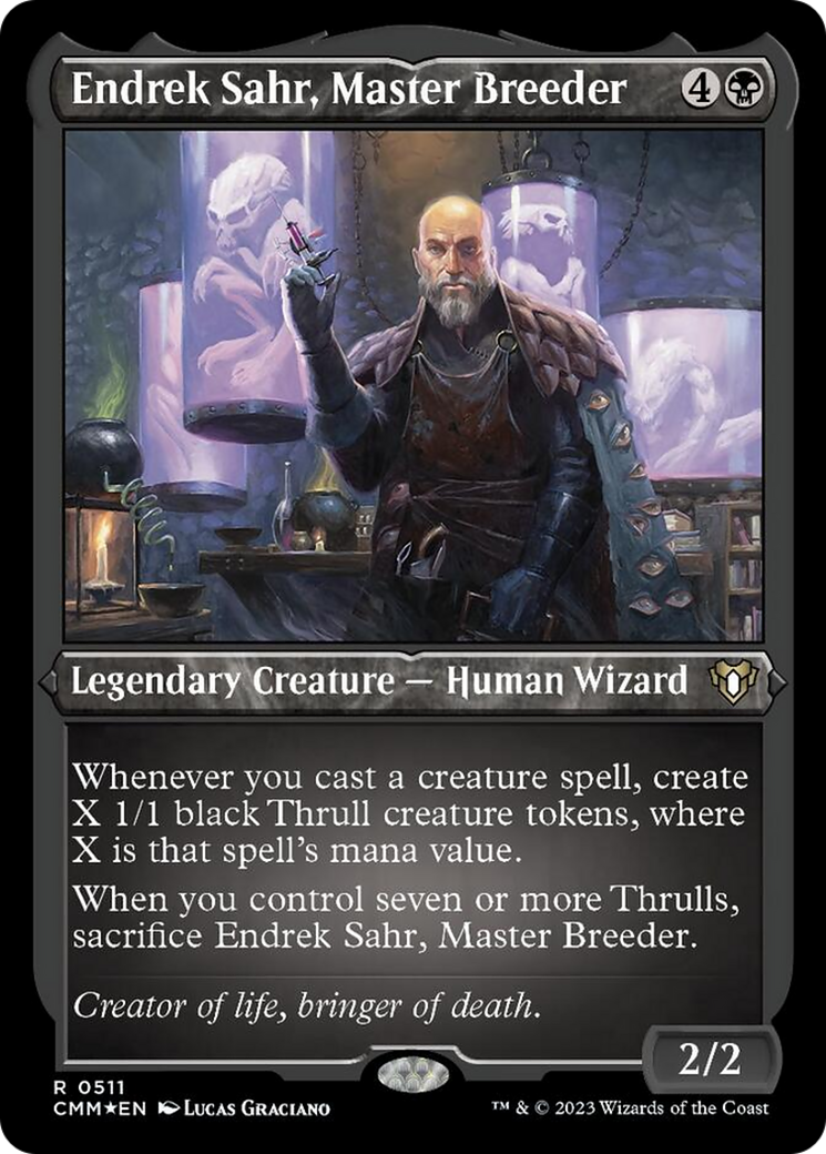 Endrek Sahr, Master Breeder (511) Etched Foil - Commander Masters