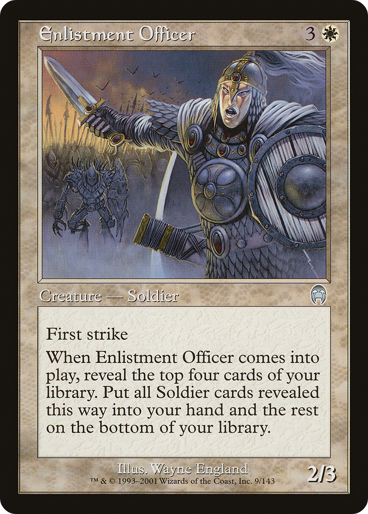 Enlistment Officer (009) Foil - Apocalypse