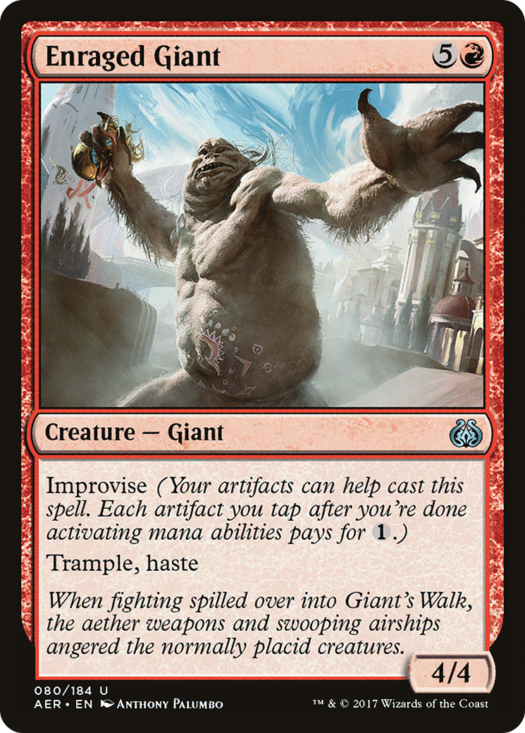 Enraged Giant (080) Foil - Aether Revolt
