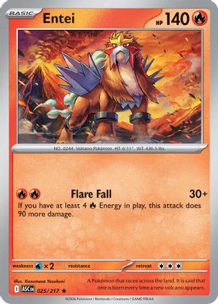 Entei (25) Holofoil - Ascended Heroes