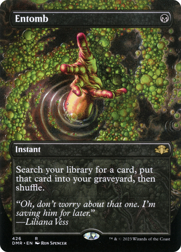 Entomb (Borderless) (426) Foil - Dominaria Remastered