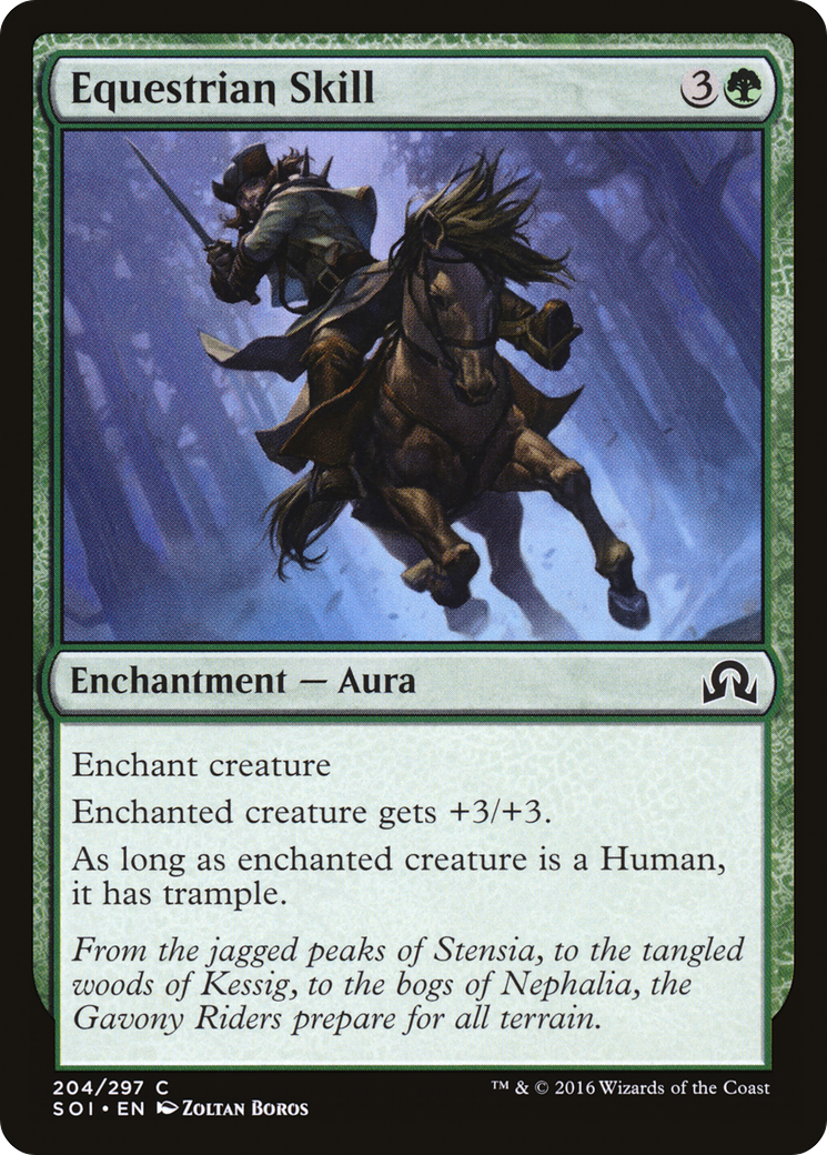 Equestrian Skill (204) Foil - Shadows over Innistrad