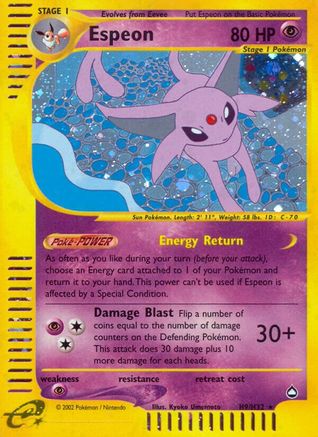 Espeon (H9) Holofoil - Aquapolis