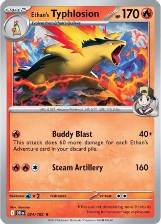 Ethan's Typhlosion (34) Reverse Holofoil - Destined Rivals