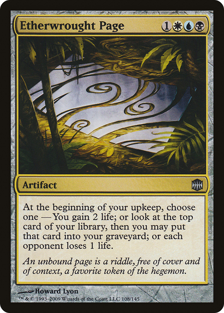 Etherwrought Page (108) Foil - Alara Reborn