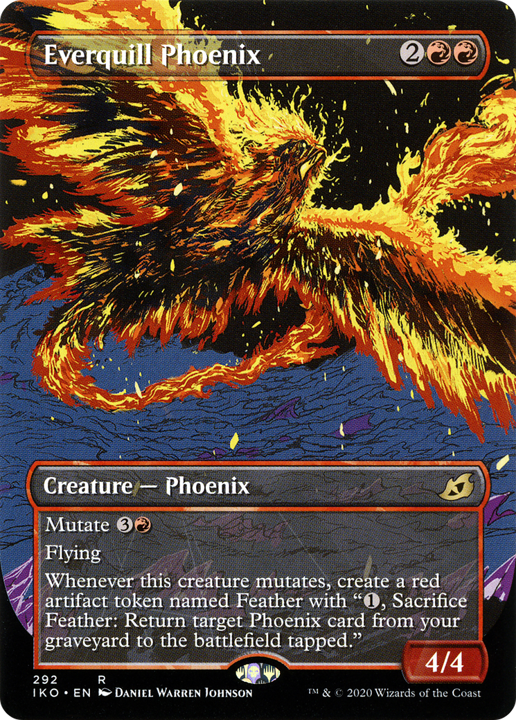 Everquill Phoenix (Showcase) (292) - Ikoria: Lair of Behemoths Foil
