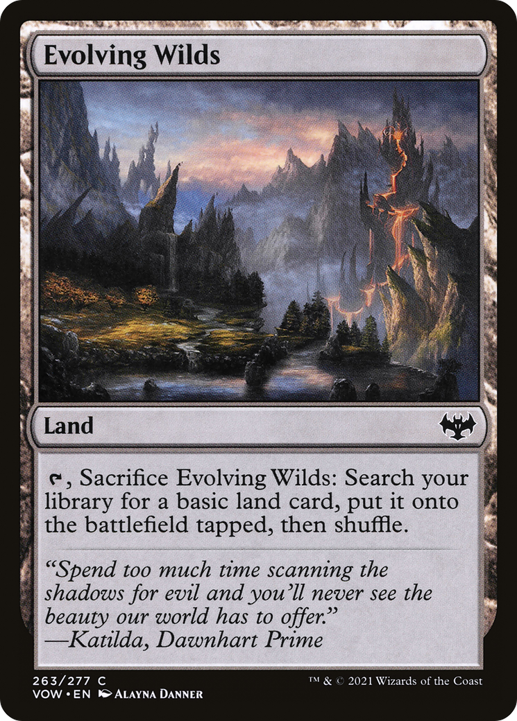 Evolving Wilds (263) - Innistrad: Crimson Vow Foil