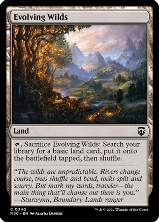 Evolving Wilds (340) Ripple Foil - Commander: Modern Horizons 3