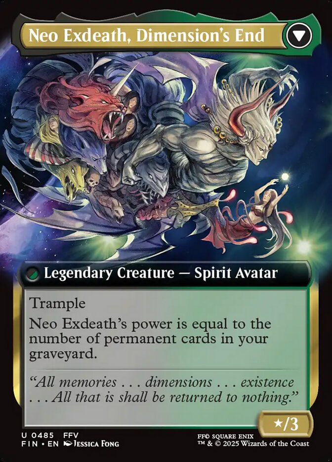 Exdeath, Void Warlock // Neo Exdeath, Dimension's End (Extended Art) (485) - FINAL FANTASY