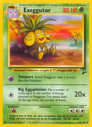 Exeggutor (39) - Base Set 2