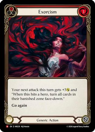 Exorcism (IAR229) Rainbow Foil - Usurp the Shadow Throne