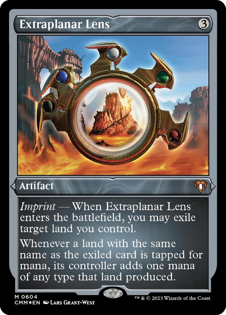 Extraplanar Lens (604) Etched Foil - Commander Masters