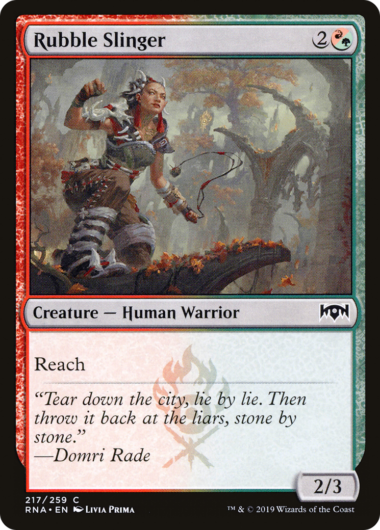 Rubble Slinger (217) Foil - Ravnica Allegiance