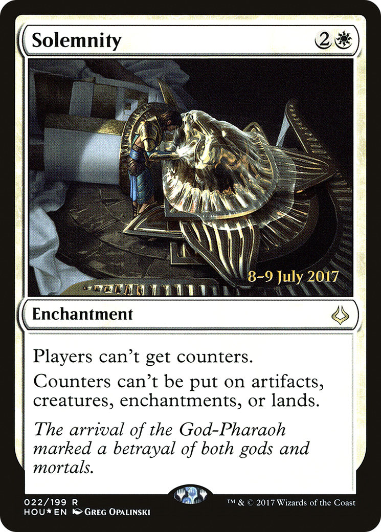 Solemnity (022) Foil - Hour of Devastation Promos