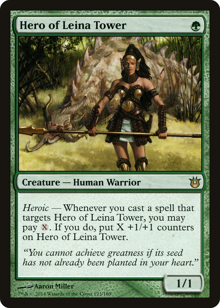 Hero of Leina Tower (123) Foil - Born of the Gods