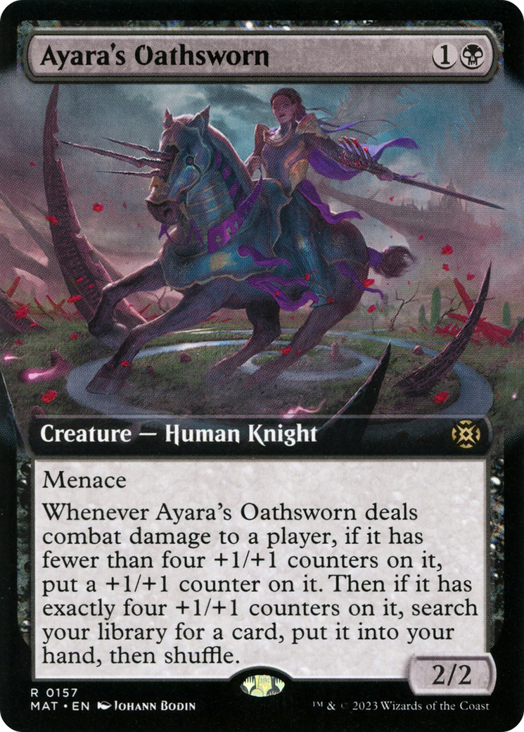 Ayara's Oathsworn (Extended Art) (157) Foil - March of the Machine: The Aftermath