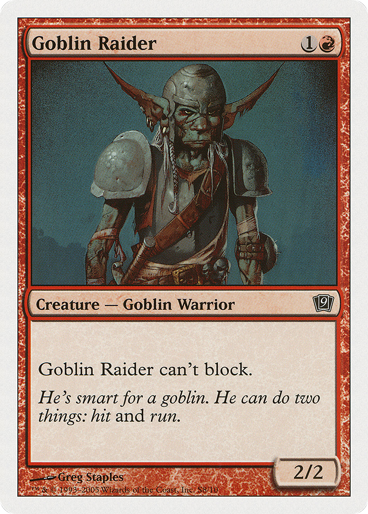Goblin Raider (0S8) - Ninth Edition