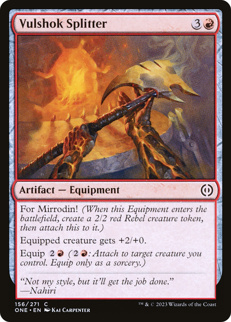 Vulshok Splitter (156) Foil - Phyrexia: All Will Be One