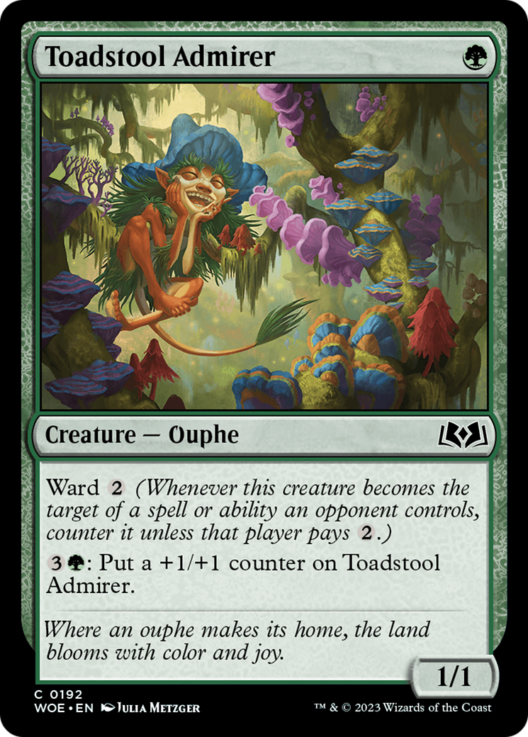Toadstool Admirer (192) Foil - Wilds of Eldraine