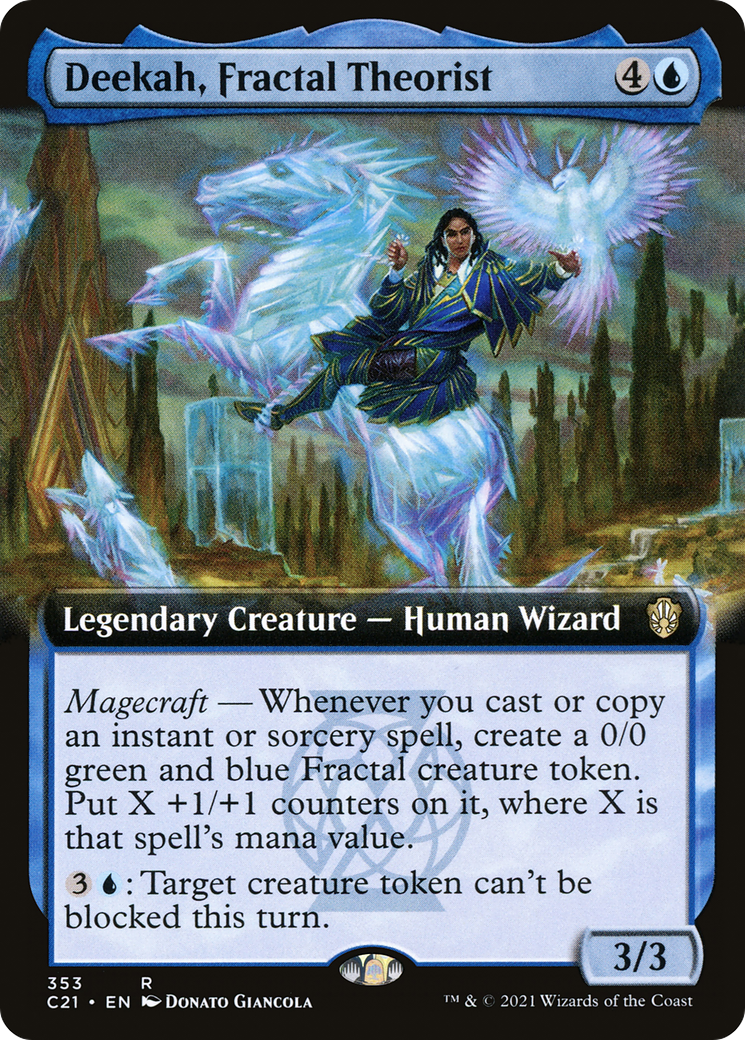 Deekah, Fractal Theorist (Extended Art) (353) - Commander 2021