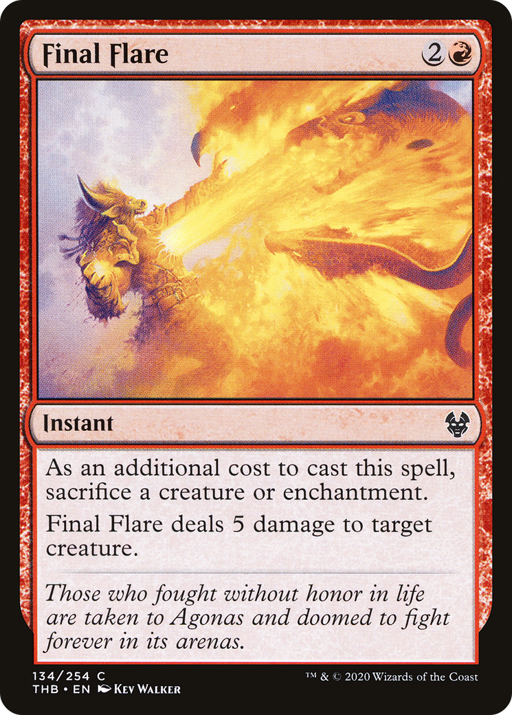 Final Flare (134) Foil - Theros Beyond Death