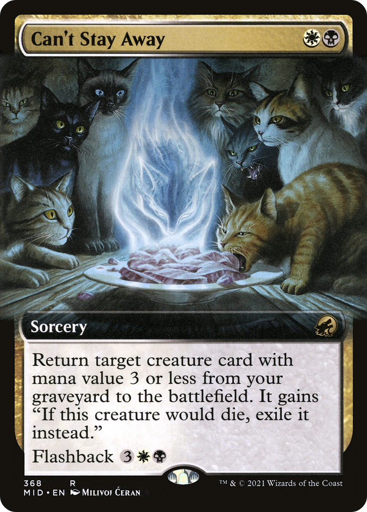 Can't Stay Away (Extended Art) (368) Foil - Innistrad: Midnight Hunt