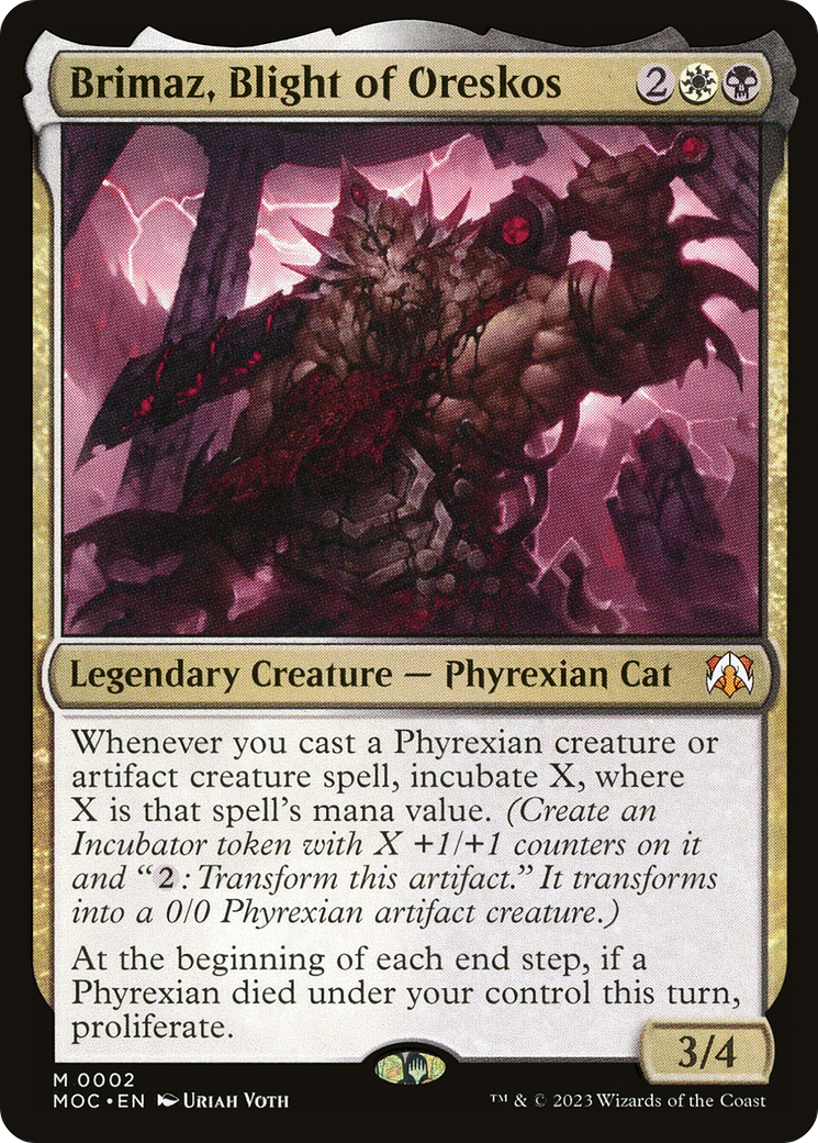 Brimaz, Blight of Oreskos (002) - March of the Machine Commander