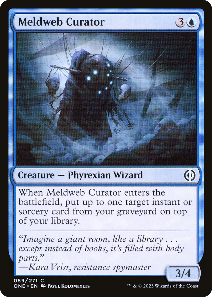 Meldweb Curator (059) Foil - Phyrexia: All Will Be One