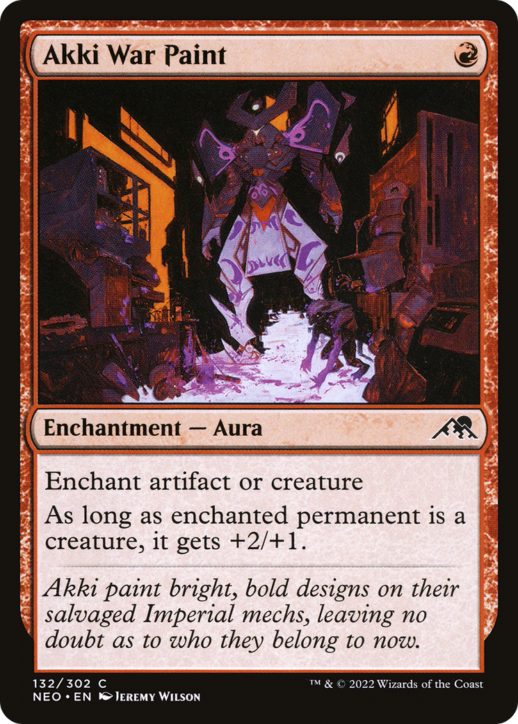 Akki War Paint (132) Foil - Kamigawa: Neon Dynasty