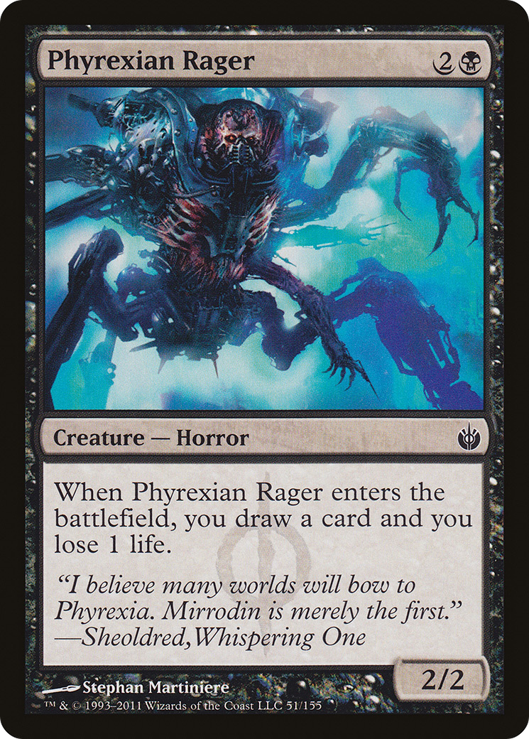 Phyrexian Rager (051) Foil - Mirrodin Besieged
