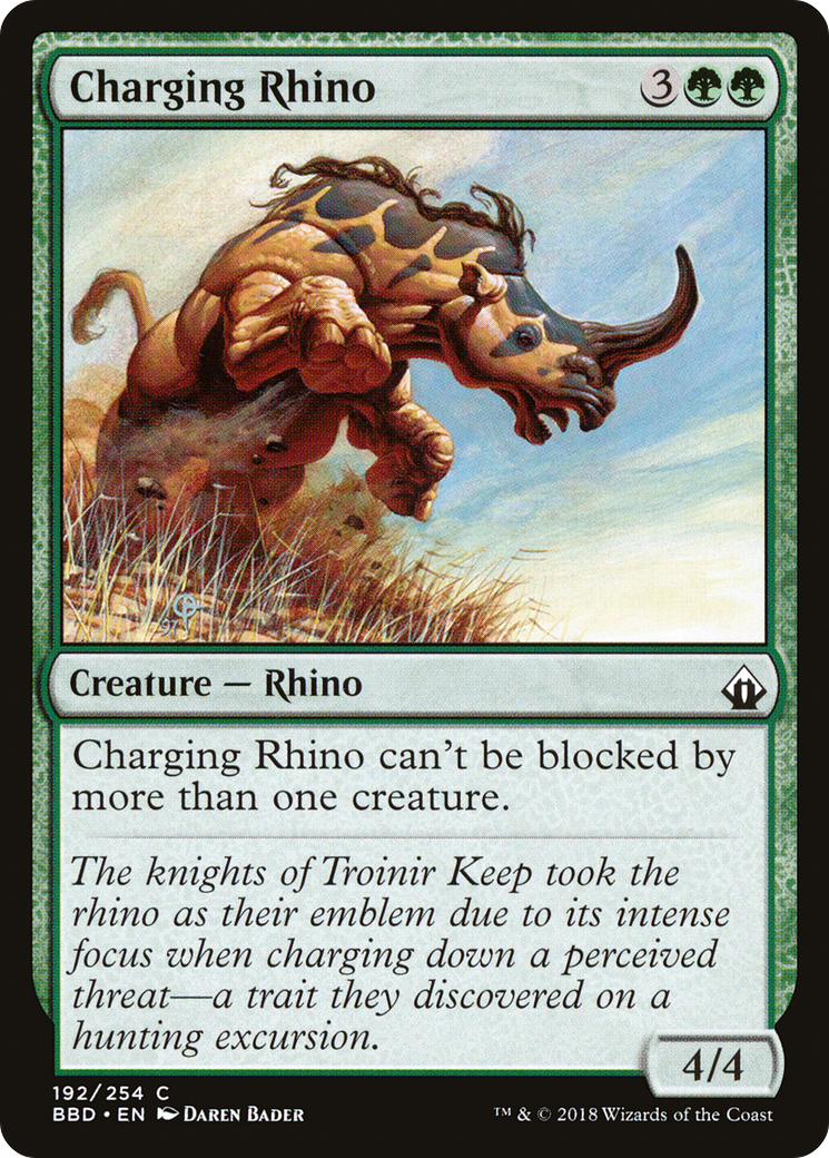 Charging Rhino (192) Foil - Battlebond