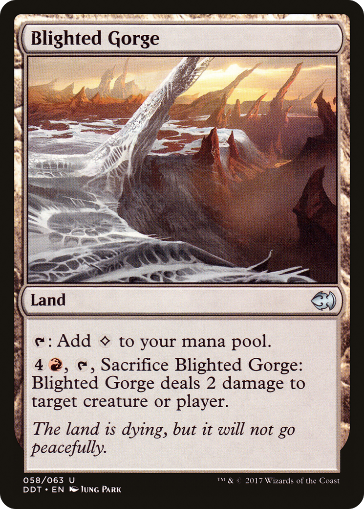 Blighted Gorge (058) - Duel Decks: Merfolk vs. Goblins