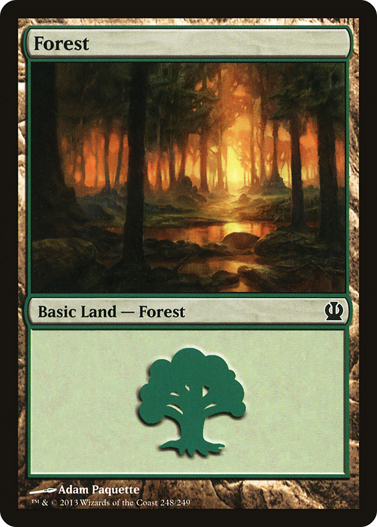 Forest (248) Foil - Theros