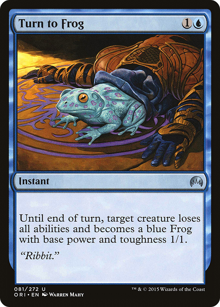 Turn to Frog (081) Foil - Magic Origins
