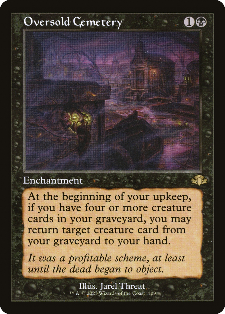 Oversold Cemetery (Retro) (309) Foil - Dominaria Remastered