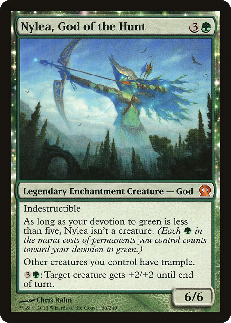 Nylea, God of the Hunt (166) Foil - Theros