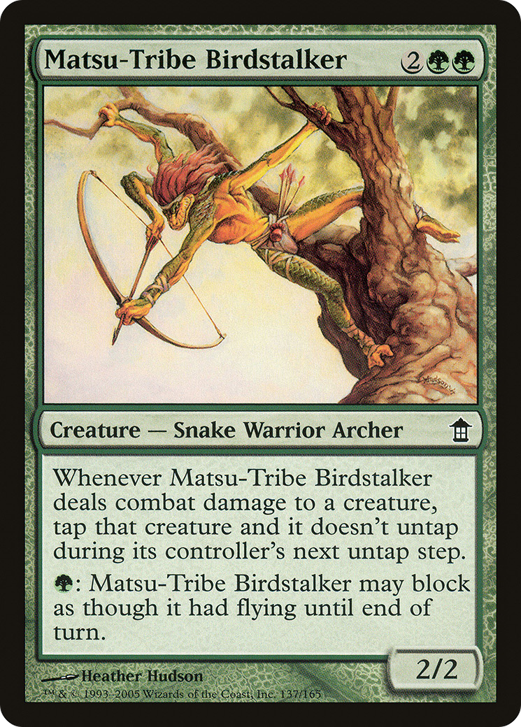 Matsu-Tribe Birdstalker (137) - Saviors of Kamigawa