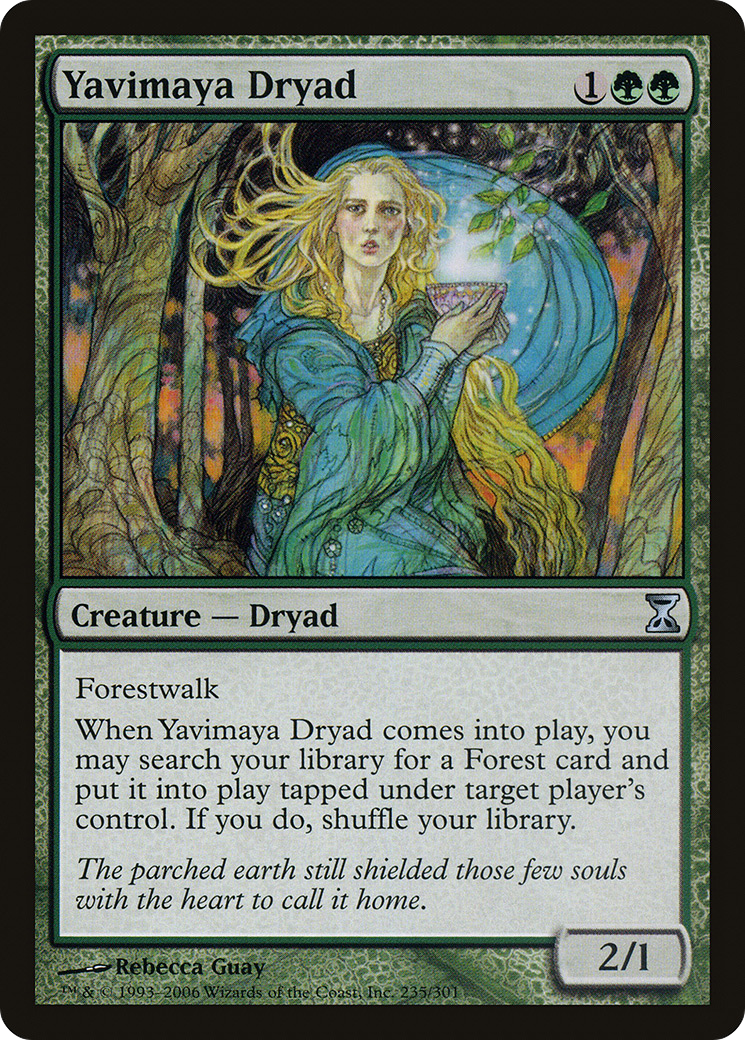 Yavimaya Dryad (235) Foil - Time Spiral