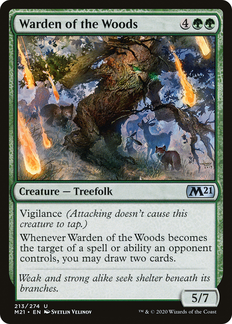 Warden of the Woods (213) Foil - Core Set 2021
