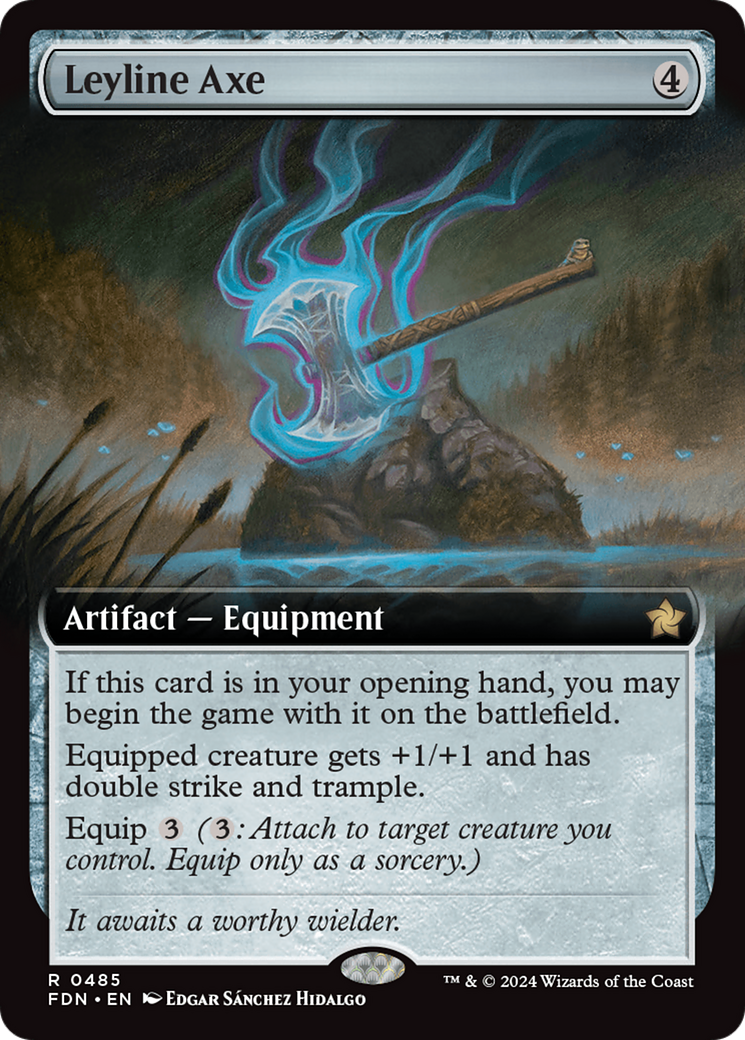 Leyline Axe (Extended Art) (485) Foil - Foundations