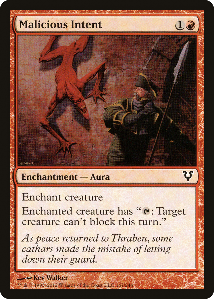 Malicious Intent (147) Foil - Avacyn Restored
