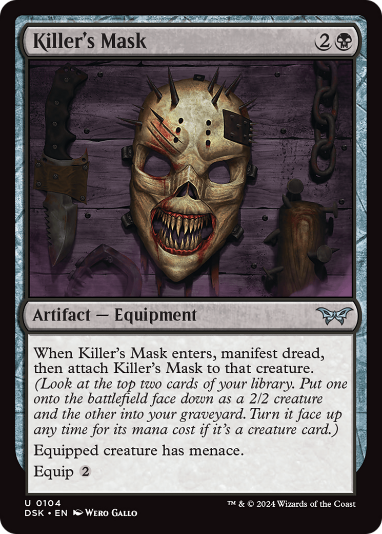 Killer's Mask (104) Foil - Duskmourn: House of Horror