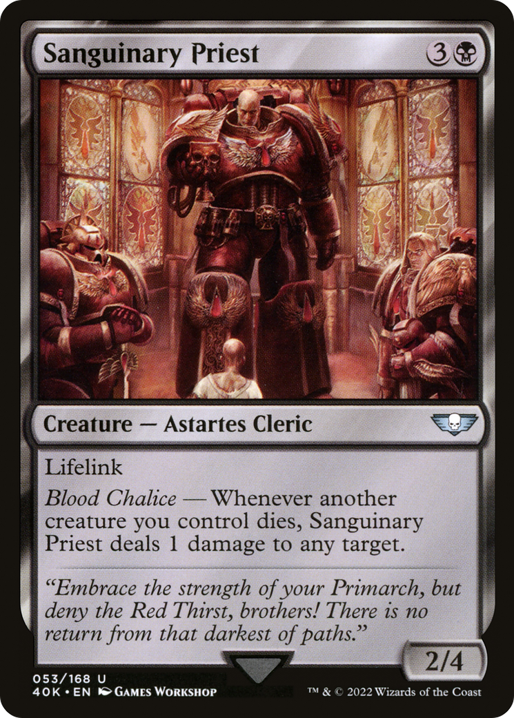 Sanguinary Priest (053) - Warhammer 40,000 Commander