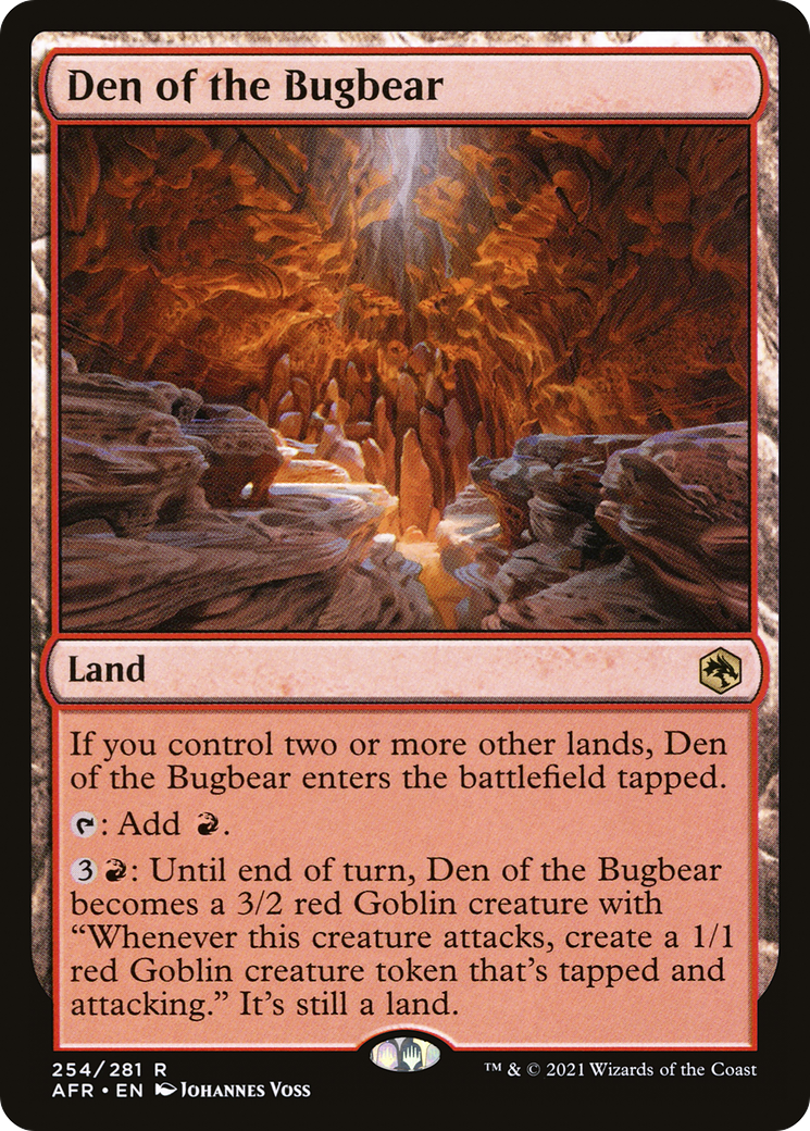 Den of the Bugbear (254) Foil - Adventures in the Forgotten Realms