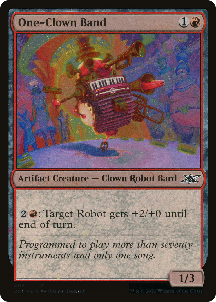 One-Clown Band (Galaxy Foil) (403) Foil - Unfinity