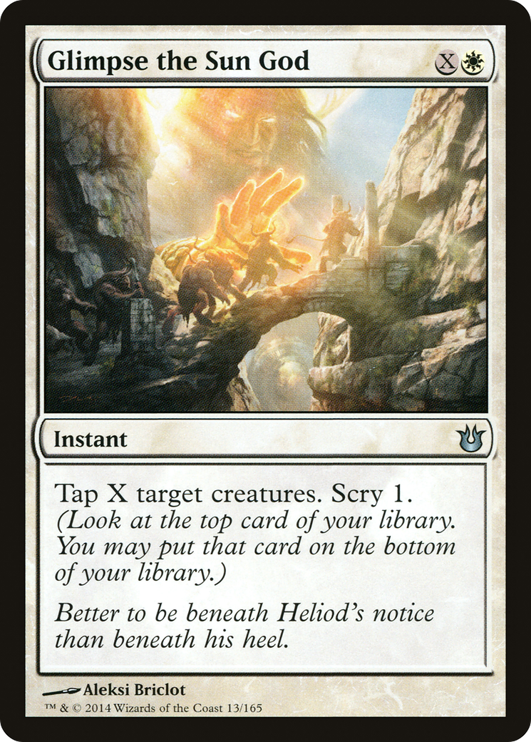 Glimpse the Sun God (013) Foil - Born of the Gods