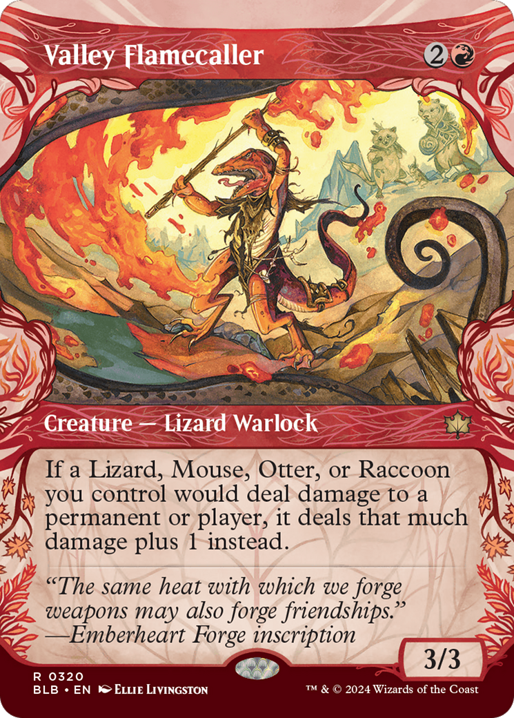 Valley Flamecaller (Showcase) (320) Foil - Bloomburrow
